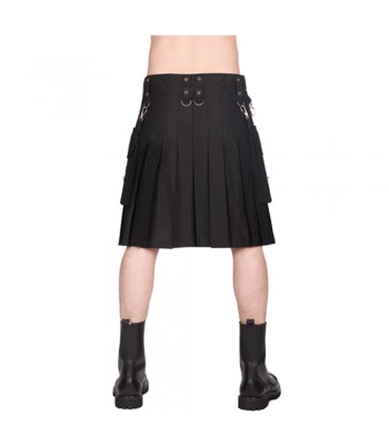 Men Gothic Punk Rock Kilt | Union Postal Cotton Kilt